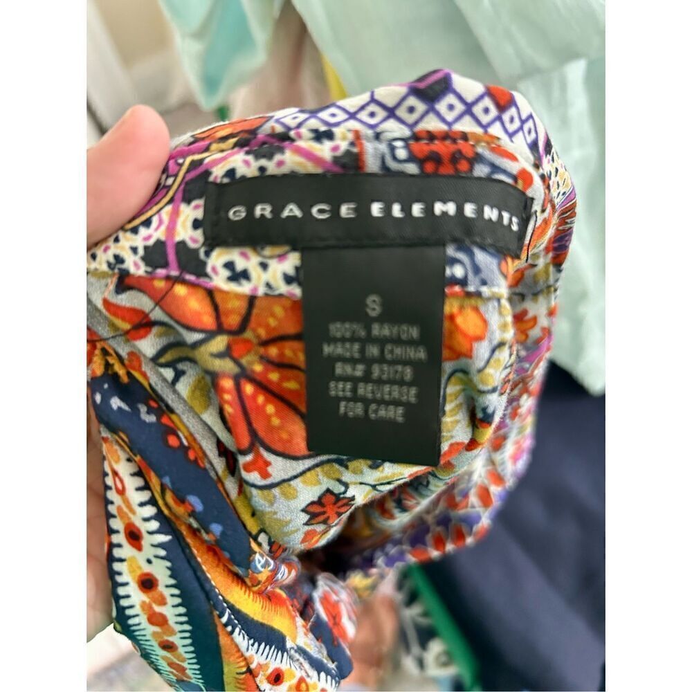 Grace Elements boho patchwork look dress - image 3